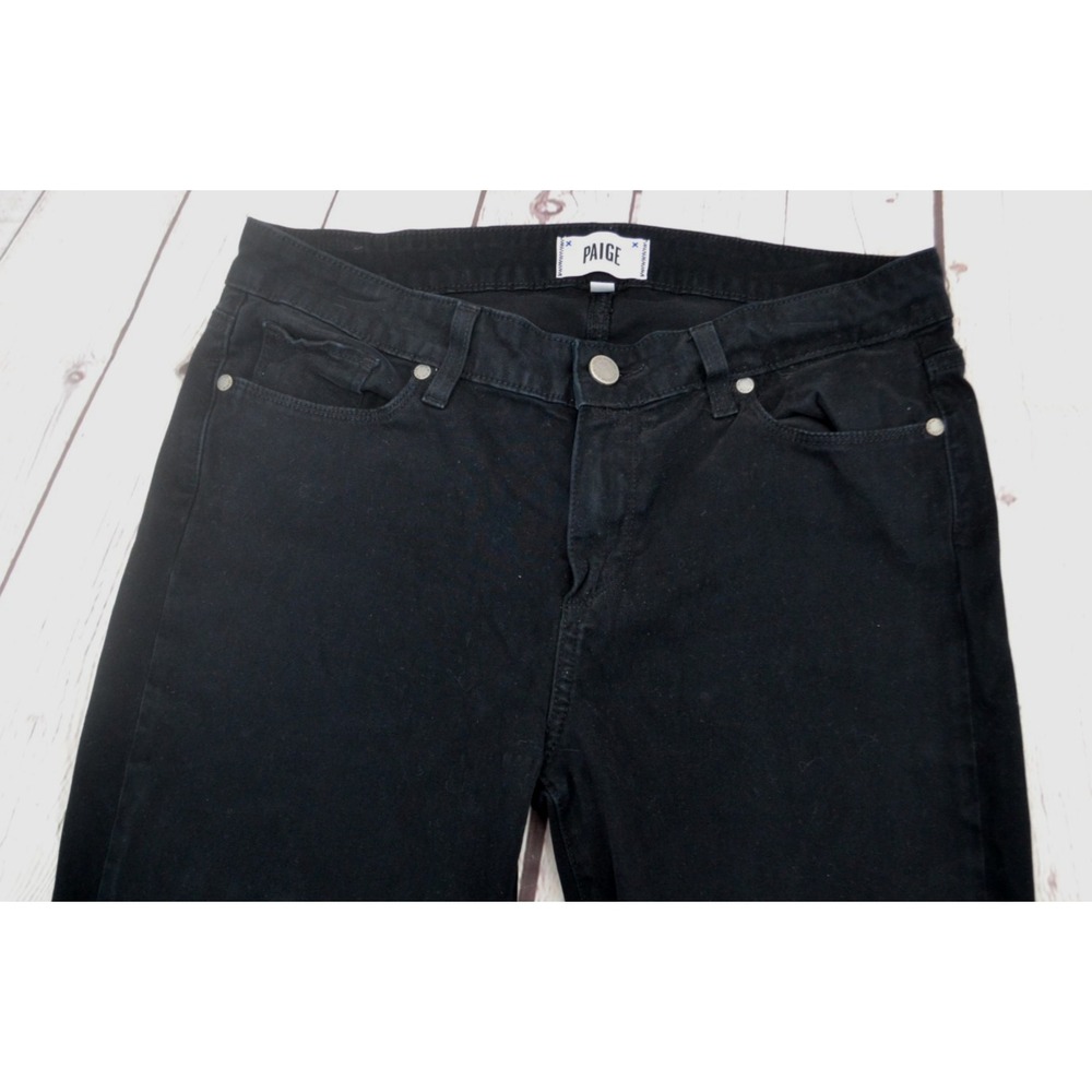 PAIGE DENIM Women's Verdugo Ankle Jeans SIZE 31 Black Overdye